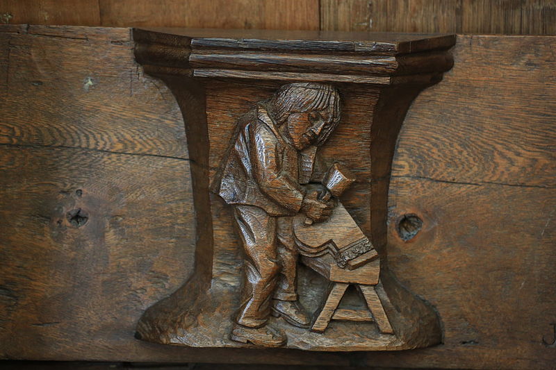 Miséricorde sur le travail dans l'église d'Oude Kerk à Amsterdam - Photo de Hans A. Rosbach