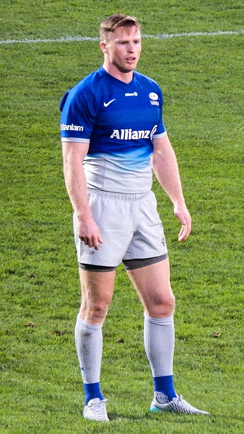 Chris Ashton playing for Saracens in 2015