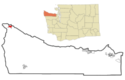 Ubicación de Neah Bay, Washington