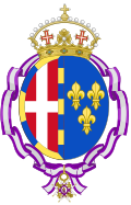 Coat of Arms of Hélène and Anne of Orléans, Duchesses of Aosta (Order of Queen Maria Luisa).svg