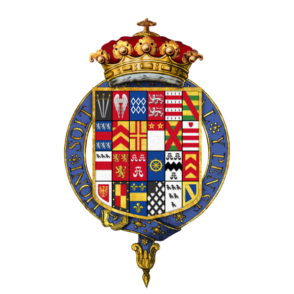 File:Coat of arms of Charles Paulet, 2nd Duke of Bolton, KG, PC.png