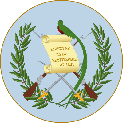 Coat of arms of Guatemala with background.svg