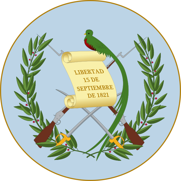 File:Coat of arms of Guatemala with background.svg