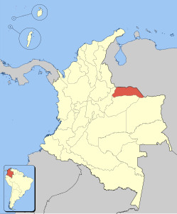 Departamentul Arauca - Locație
