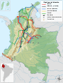 Colombia Pipelines map-fr.svg