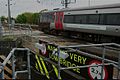 Bridge and level crossing