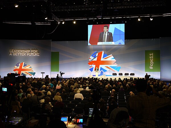 Conservative Party Conference held in Manchester at the Central Convention Complex in 2011