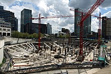 Construction of Riverside South, May 2013 Construction of Riverside South (Canary Wharf) in London, spring 2013 (7).JPG