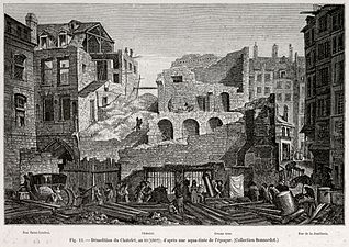 Ruine des Châtelet im Jahr X (1802)