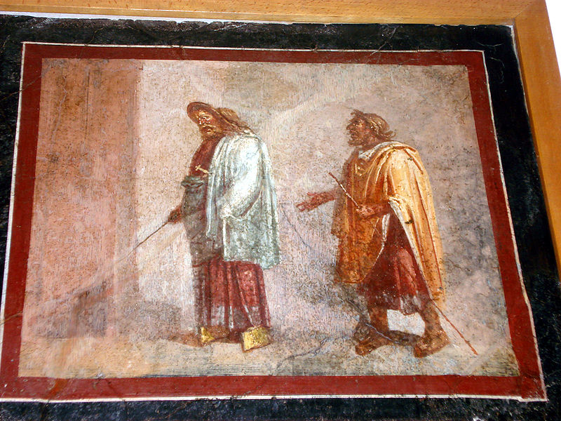 File:DSC00367 - Affresco con scena teatrale (epoca romana) - Foto G. Dall'Orto.jpg