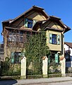 Half-timbered villa and bay window