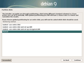 Screenshots of Debian Graphical Installer