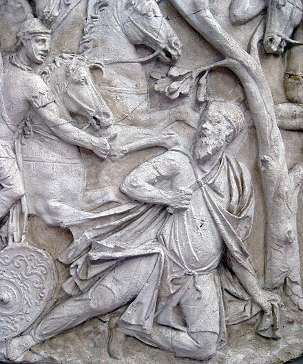 Suicide of Decebalus, from Trajan's Column
