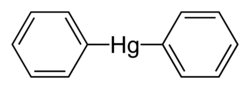 Strukturformel von Diphenylquecksilber