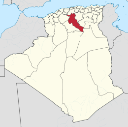 Province de Djelfa - Localisation