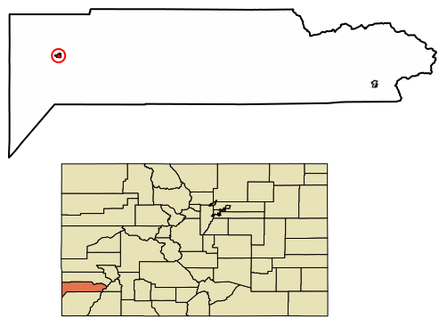 File:Dolores County Colorado Incorporated and Unincorporated areas Dove Creek Highlighted 0821265.svg