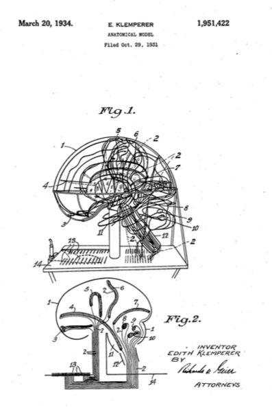 File:Dr. Edith Klemperer Patent for Luminous Brain Model, 1934.png