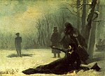 Duel of Pushkin and Georges d'Anthès, 1869 by Adrian Volkov