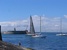 Harbour entrance from the outer side of East Pier