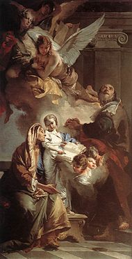 Education of the Virgin (c. 1732) av Giovanni Battista Tiepolo.jpg