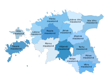 Административно-териториално деление на Естония
