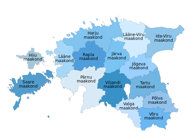 Административно-териториално деление на Естония