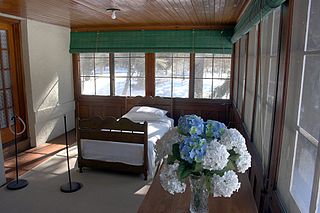 Sleeping porch lightly-enclosed porch for sleeping in fresh air