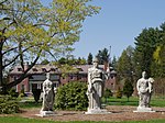 Elm Bank, Wellesley, MA - Goddesses and Mansion.JPG