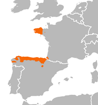 Répartition de l'escargot de Quimper