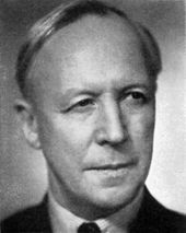 Eski İsveç Maliye Bakanı Ernst Wigforss'un siyah beyaz fotoğrafı