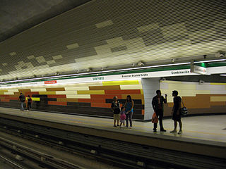 San Pablo metro station Santiago metro station