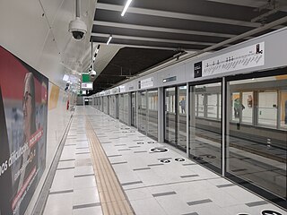 <span class="mw-page-title-main">Lo Cruzat metro station</span> Santiago metro station