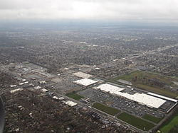 Zij-/luchtfoto van Evergreen Park, Illinois