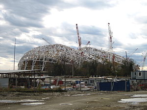 Olympiastadion im Bau, Dezember 2012