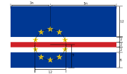 Fayl:Flag of Cape Verde (construction sheet).svg üçün miniatür