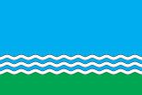 Flag of Nikolske raion.svg