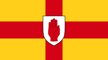 Traditional provincial Flag of Ulster Flag of Ulster.svg