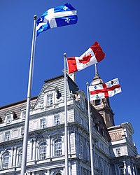 montreal quebec flags hall canada canadian wikipedia province belle wikimedia wikiproject canadians charming july poole jenny source flag front