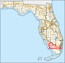 Description de l'image Florida's 26th congressional district (since 2023).svg.