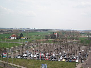 Kursdorf Ghost village within Leipzig/Halle Airport, in Saxony, Germany