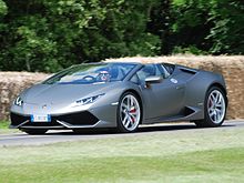 La Lamborghini Huracán Spyder au festival de vitesse de Goodwood en 2016.