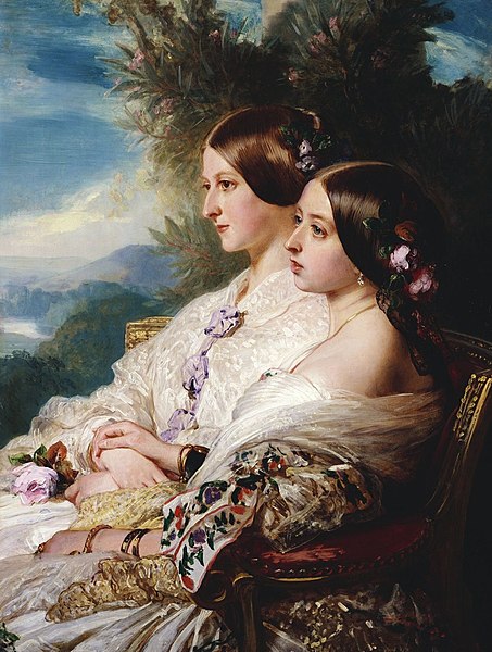 File:Franz Xaver Winterhalter (1805-73) - The cousins, Queen Victoria and Victoire, Duchesse de Nemours - RCIN 404875 - Royal Collection.jpg