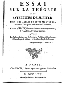 Frontispiciul „Essai sur la théorie des satellites de Jupiter” .png