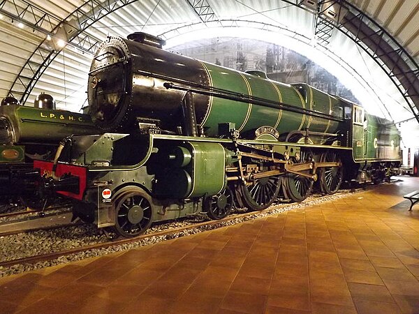 GSR 4-6-0 locomotive "Maeḋḃ", preserved at the Ulster Folk and Transport Museum