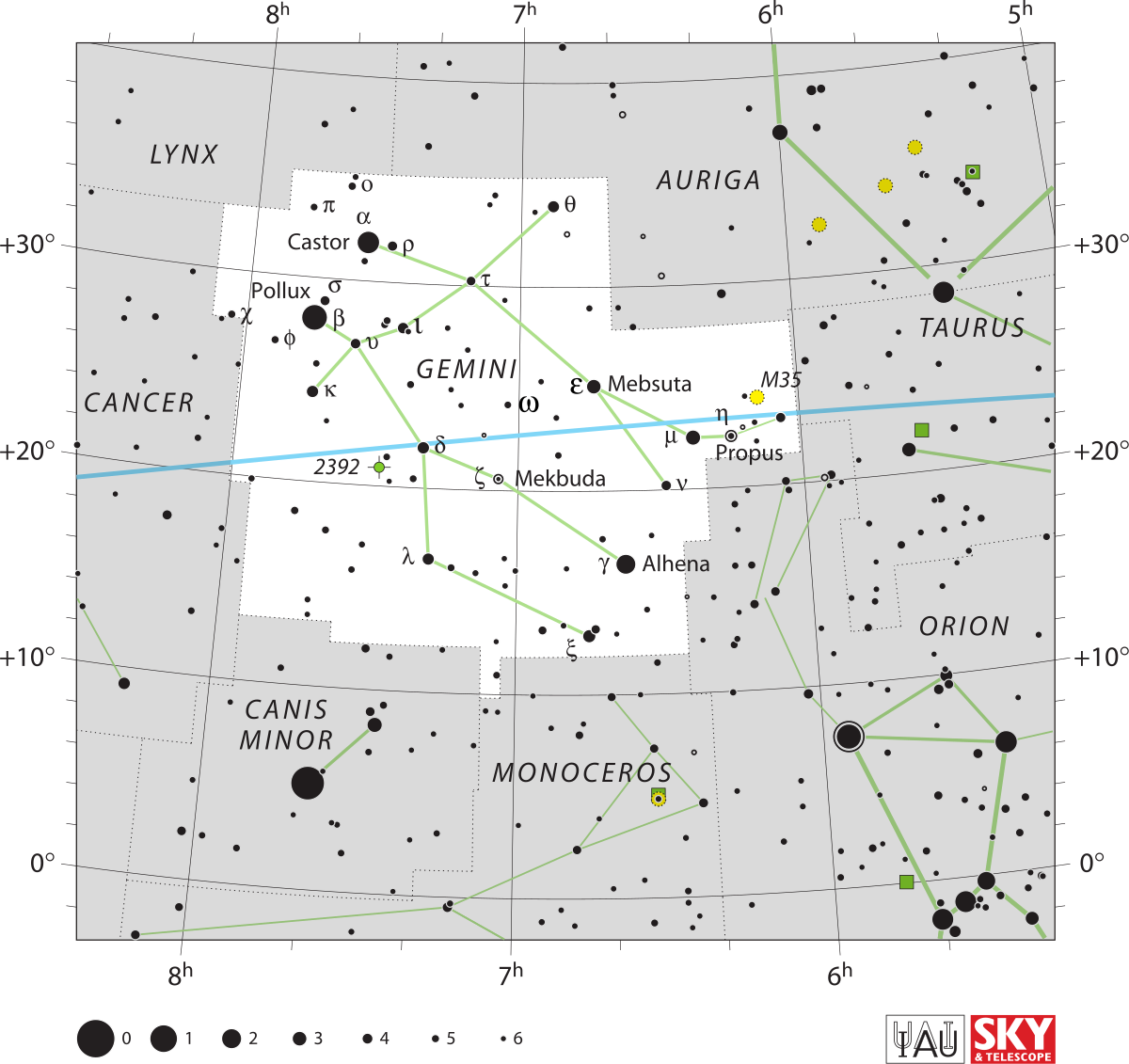 Gemini Star Chart