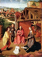Jezusovo rojstvo, c. 1490, Szépmûvészeti Múzeum