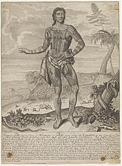 Tattooed Philipinne prince, Giolo, by John Savage, ca. 1692