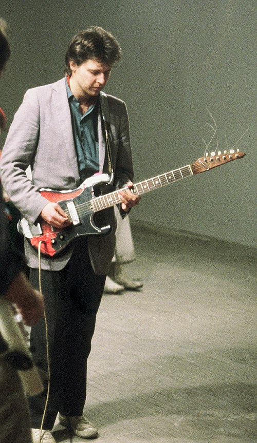 Glenn Branca performing at Hallwalls in the 1980s