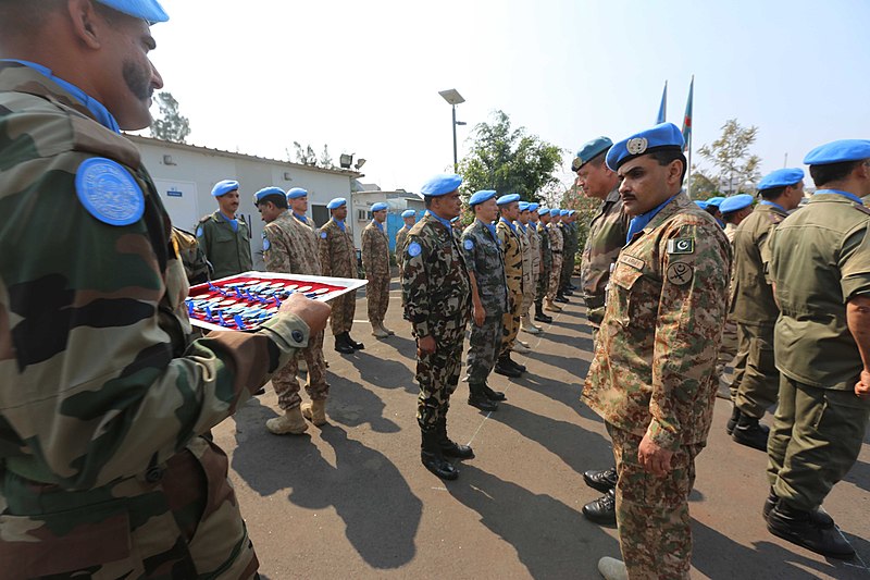 File:Goma, DR Congo- 25 Officers and 4 Warrant officers from various troop-contributing countries were awarded the UN Medal for participating in joint international military and police operations (21376547805).jpg