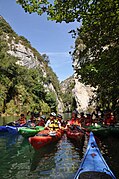 pohledy z plavby po soutěsce Gorges de Baudinard